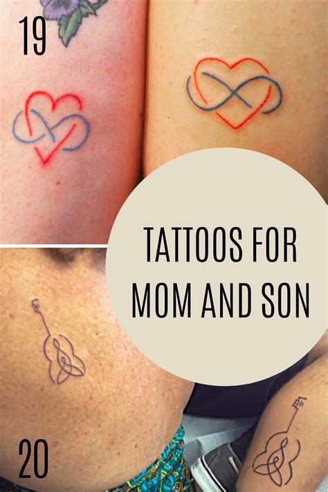 mom and son tattoos|65 Mother and Son Tattoo Ideas .